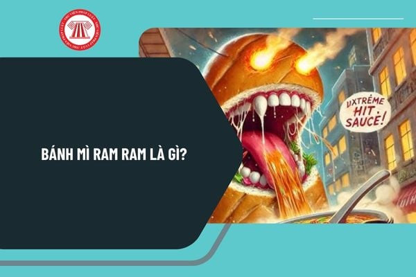 Hình ảnh chiếc bánh mì ram ram với hiệu ứng độc đáo