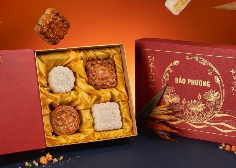 Hộp bánh trung thu Bảo Phương sang trọng, thích hợp làm quà biếu