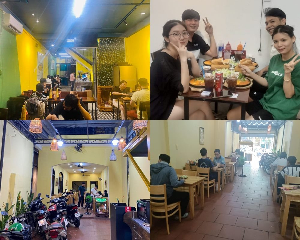 Không gian hiện đại và thoáng đãng của quán Bếp Nhà 56, thuận tiện cho thực khách
