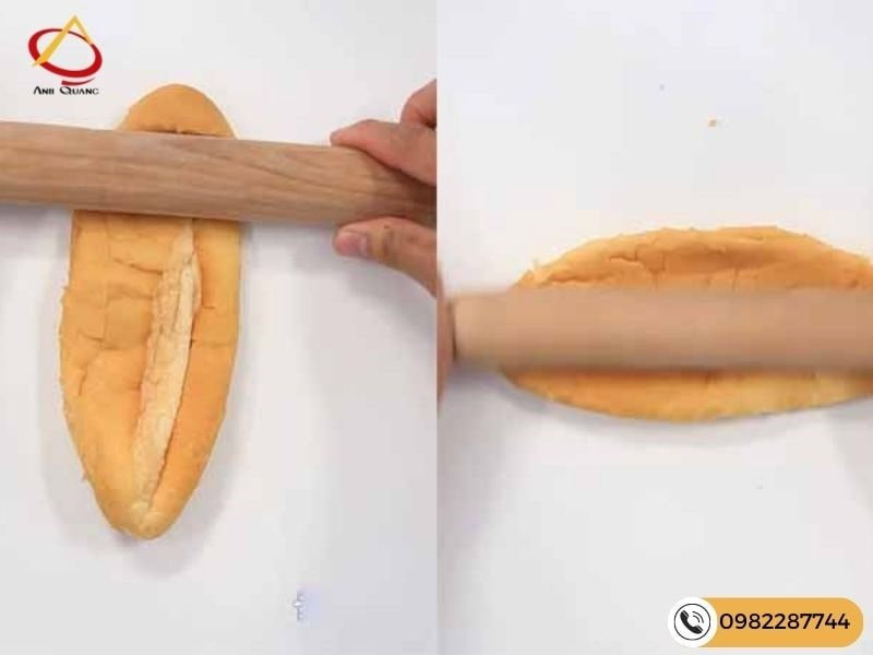 Kỹ thuật cán bánh mì mỏng đều trước khi nướng