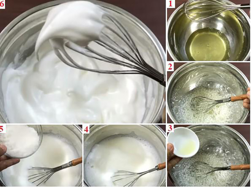 Kỹ thuật đánh bông lòng trắng trứng làm bánh bông lan tại nhà