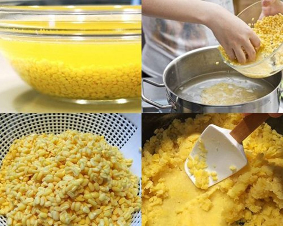 Làm nhân đậu xanh béo ngậy
