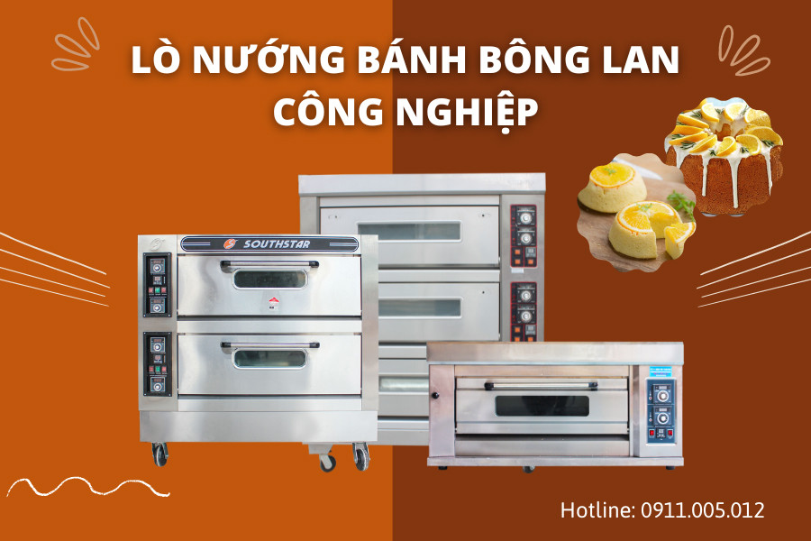 Lò nướng bánh bông lan công nghiệp