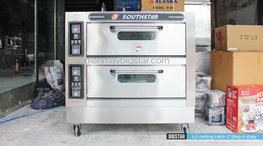 Lò nướng bánh Southstar 2 tầng 4 khay điện
