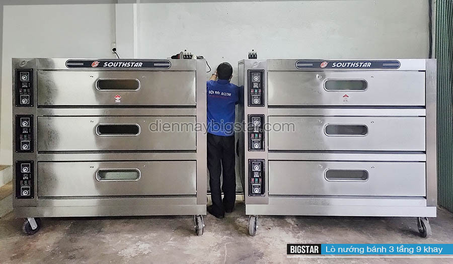 Lò nướng bánh Southstar 3 tầng 9 khay