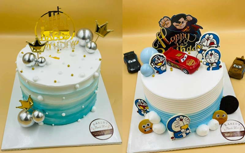 Mẫu bánh kem đa dạng tại Tiệm Bánh Bạch Mai Thủ Đức