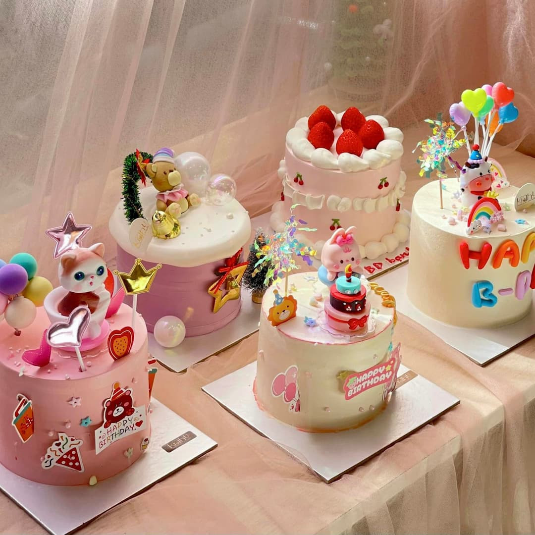 Mẫu bánh kem mini xinh dành cho 2 người ăn