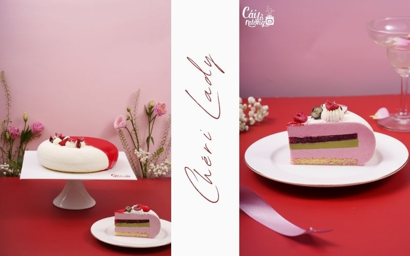 Mẫu Entremet Cherry lịch lãm, tinh tế dành cho phái mạnh