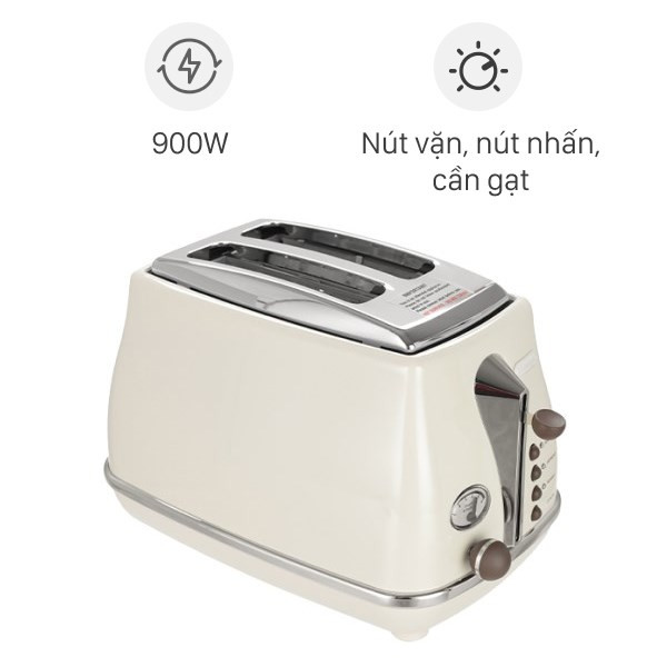 Máy nướng bánh mì Delonghi CTOV2103.BG màu be