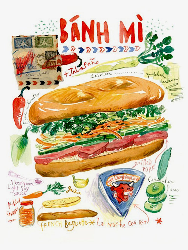 Một ổ bánh mì Việt Nam giòn rụm thể hiện nét văn hóa ẩm thực đặc trưng, gắn liền với hành trình tìm hiểu nguồn gốc của bánh mì