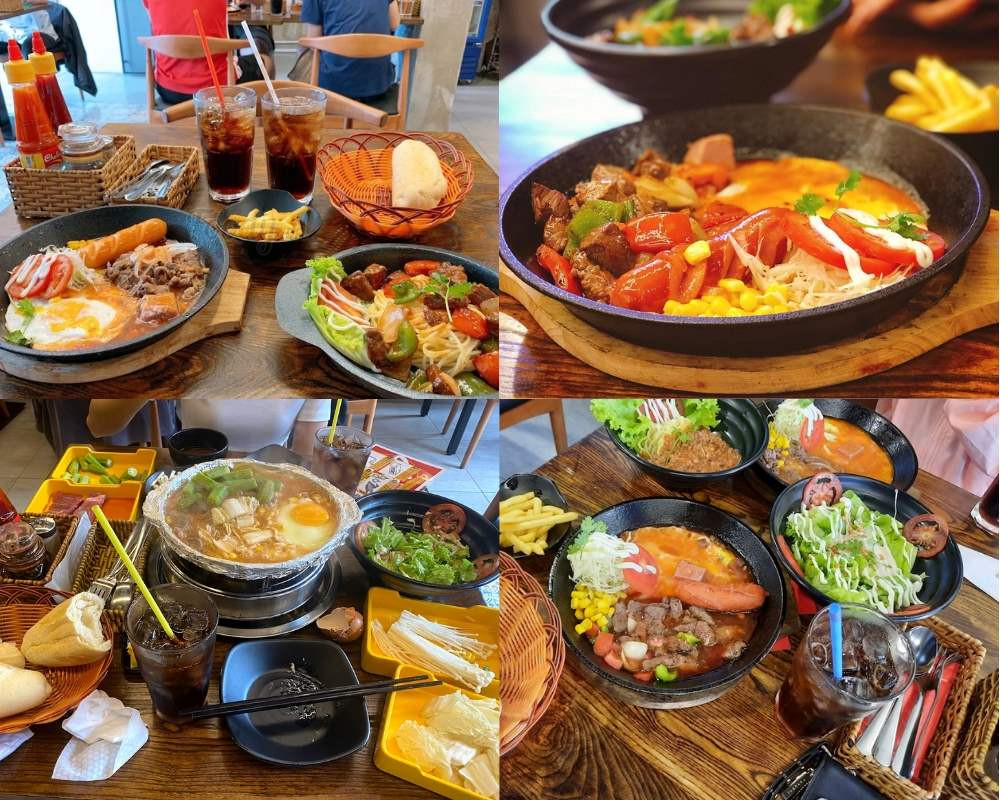 Một số món ăn đa dạng được phục vụ tại Chảo Restaurant