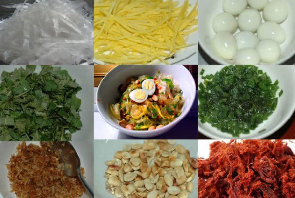 Nguyên liệu chính cho bánh tráng trộn