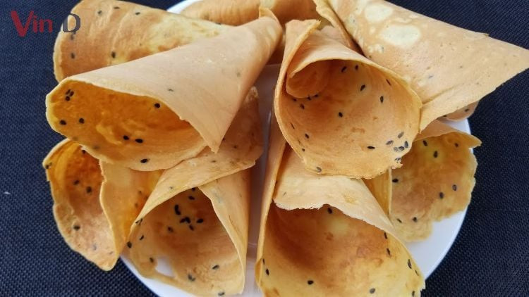 Nguyên liệu chính làm bánh kẹp mè đen