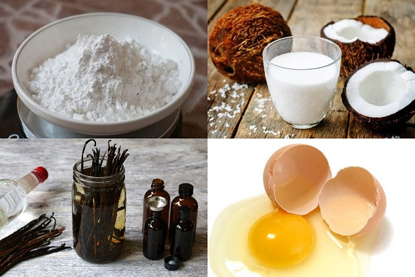 Nguyên liệu chuẩn bị cho cách làm bánh tai yến bột năng