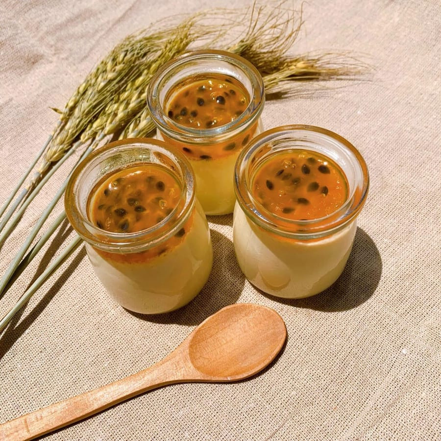 Nguyên liệu làm bánh Panna Cotta chanh dây