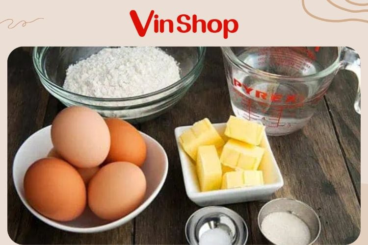 Nguyên liệu làm bánh quy bằng nồi chiên không dầu