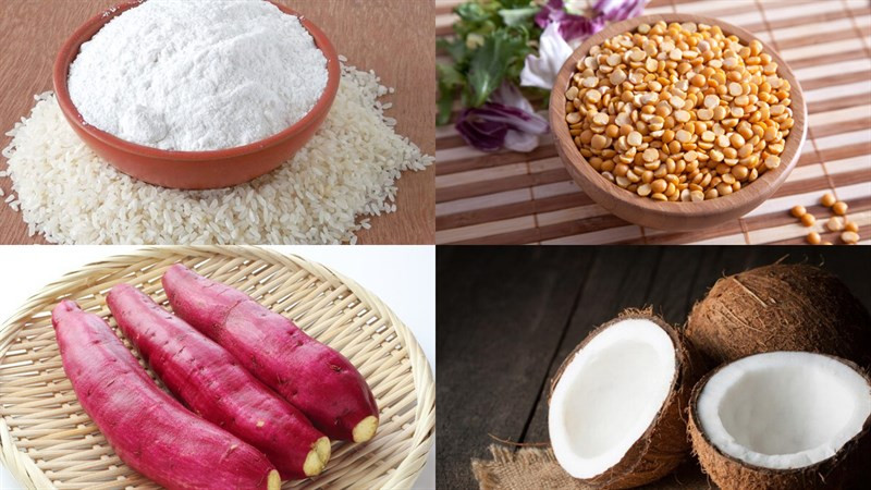 Nguyên liệu làm bánh rán mật