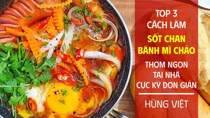 Nguyên liệu làm sốt bánh mì chảo