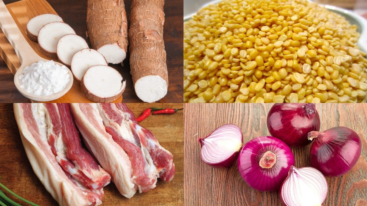 Nguyên liệu món ăn bánh sắn Phú Thọ