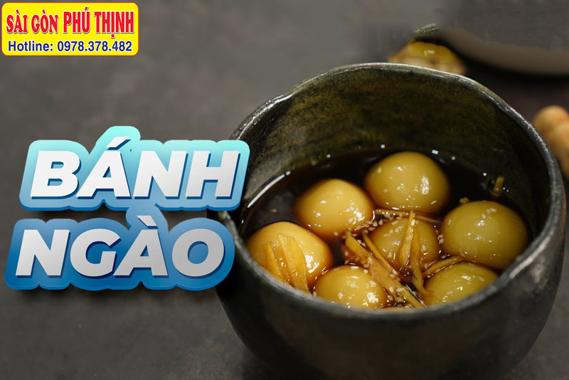 Những viên bột nếp làm bánh ngào mật mía được nặn tròn đều