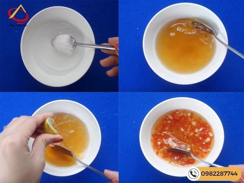 Pha chế nước chấm bánh mì