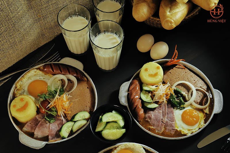 Sản phẩm bánh mì chảo làm từ nguyên liệu tươi