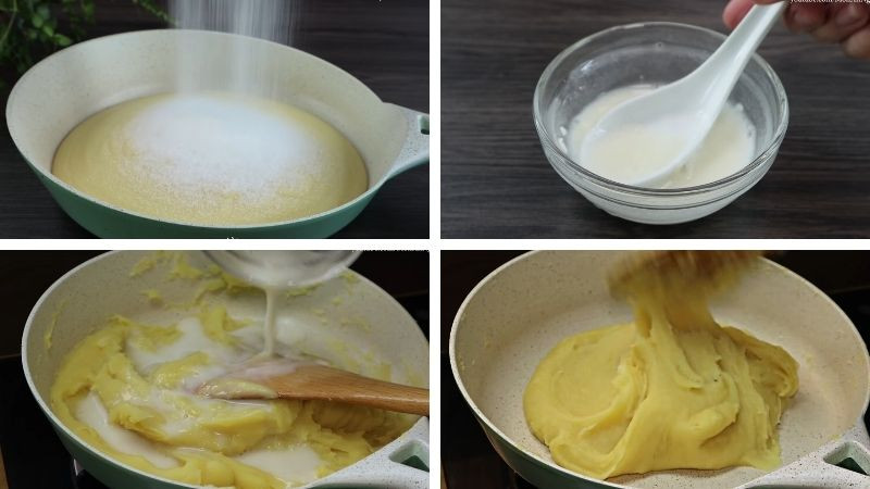Sên nhân đậu xanh mịn màng cho bánh trung thu