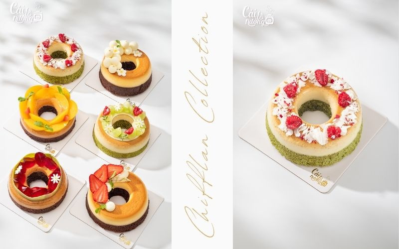 Set bánh Flan Gato mini hiện đại, đơn giản mà tinh tế