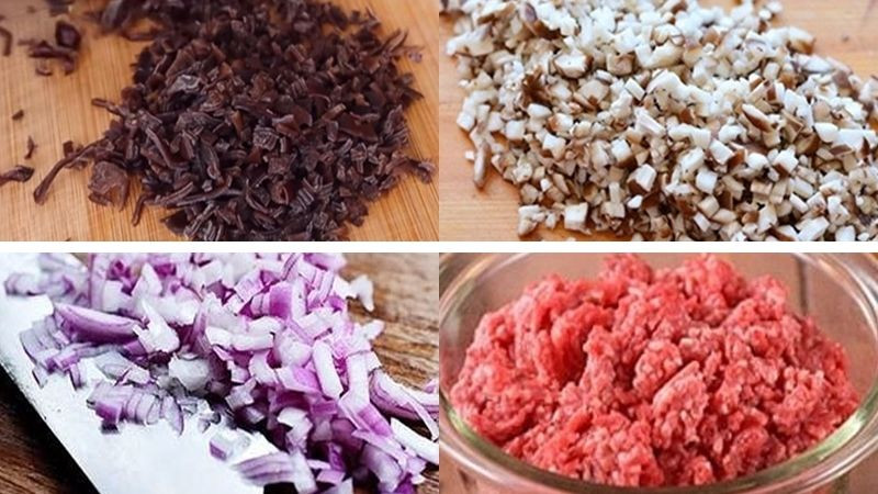 Sơ chế nguyên liệu cơ bản cho món bánh răng bừa Thanh Hóa