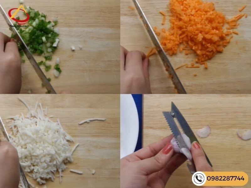 Sơ chế nguyên liệu làm bánh mì hấp