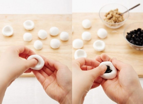 Tạo hình bánh trung thu Hàn Quốc Songpyeon hình bán nguyệt đẹp mắt