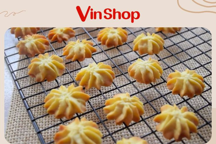Thành phẩm bánh quy bơ thơm ngon