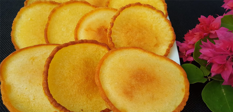Thành phẩm bánh trứng bột mì chiên