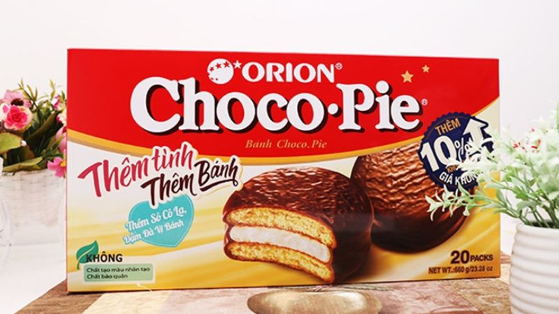 Thương hiệu Orion nổi tiếng với các sản phẩm bánh chất lượng