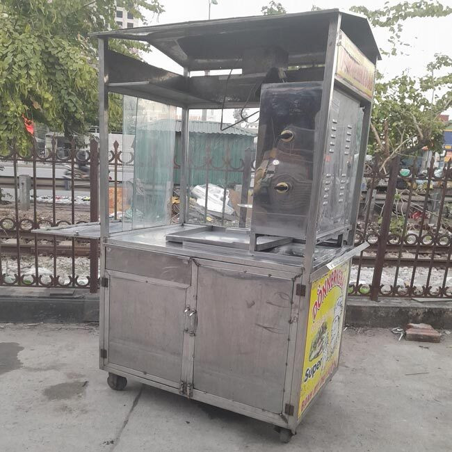 Vấn đề vệ sinh khi sử dụng xe bánh mì cũ gỉ sét và bám bẩn