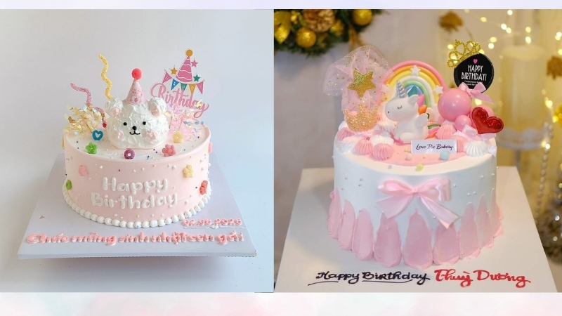 Mẫu bánh sinh nhật cho bé 5-7 tuổi