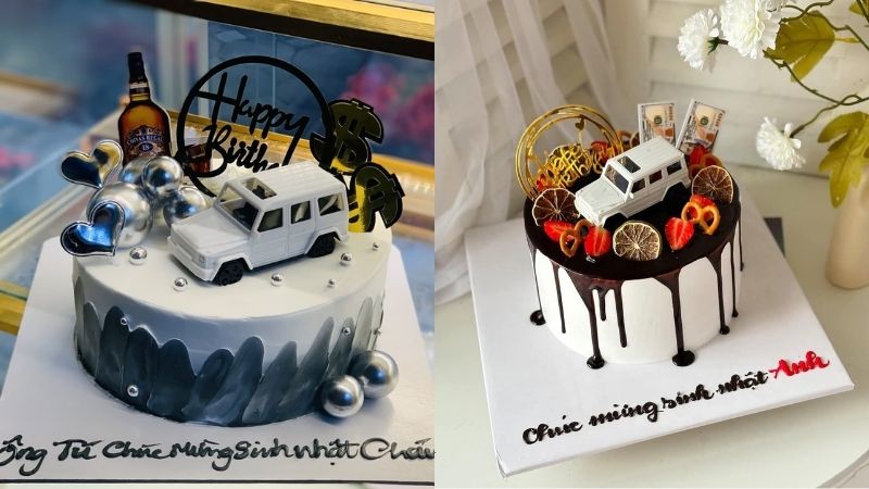 Mẫu bánh sinh nhật ô tô