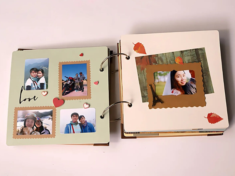 Album ảnh kỷ niệm handmade, quà tặng sinh nhật bạn trai lãng mạn, gói trọn những khoảnh khắc đáng nhớ.