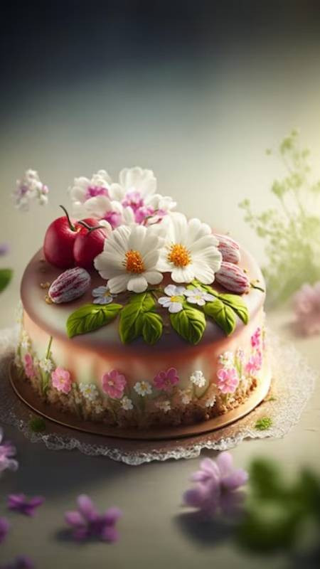 Ảnh bánh sinh nhật AI cho điện thoại