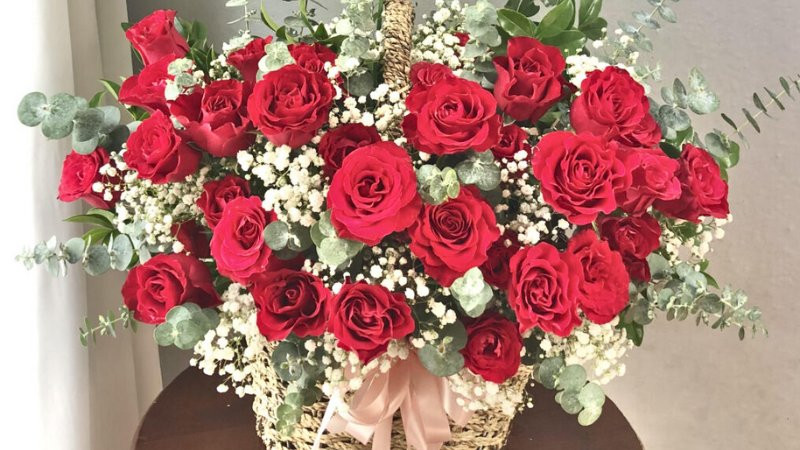Ảnh hoa sinh nhật bó đơn giản mà đẹp