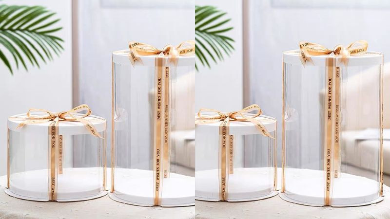 ảnh hộp quà sinh nhật trong suốt giúp khoe món quà bên trong