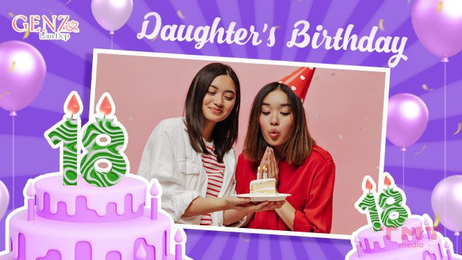 Ảnh minh họa những lời chúc sinh nhật con gái 18 tuổi đầy ý nghĩa từ tấm lòng cha mẹ.