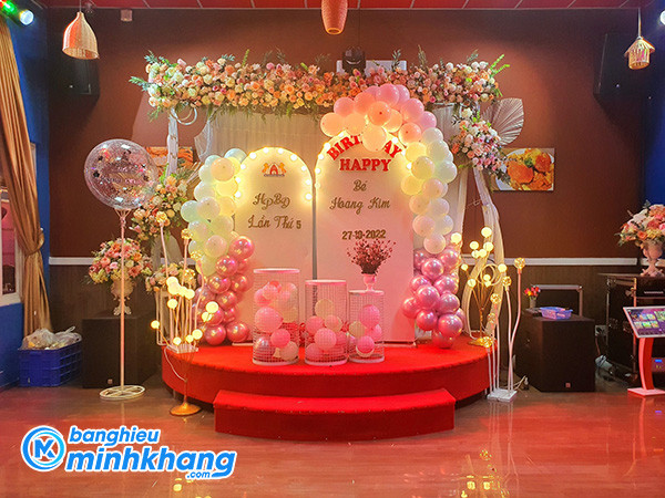 Backdrop sinh nhật bé trai 5 tuổi ấn tượng