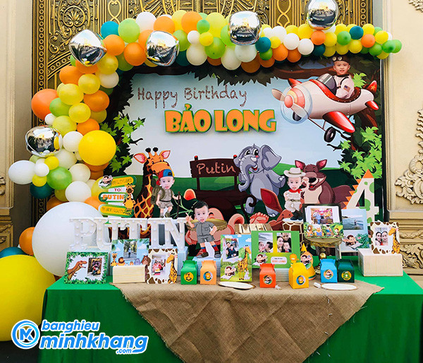 backdrop sinh nhật cho bé trai