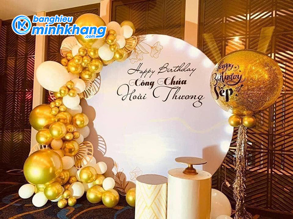 Backdrop sinh nhật sếp đặc sắc