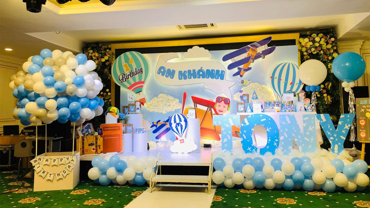 Background hình nền sinh nhật đẹp cho bé trai