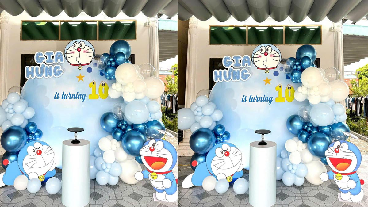 Background sinh nhật cho bé trai
