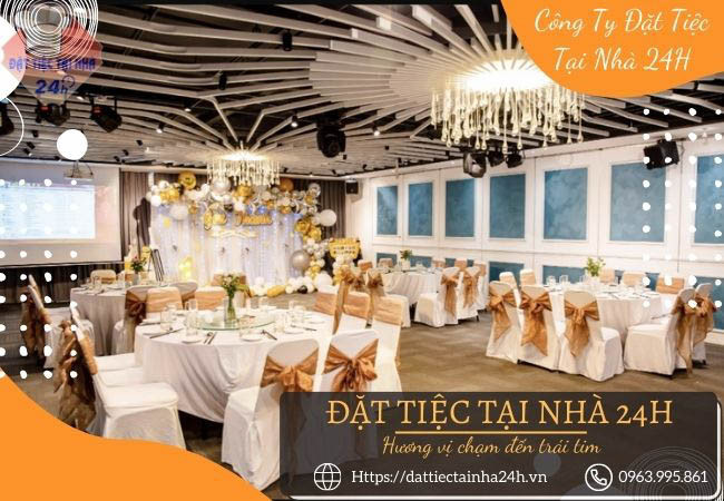 Bàn tiệc sinh nhật được trang trí đẹp mắt tại Én Restaurant