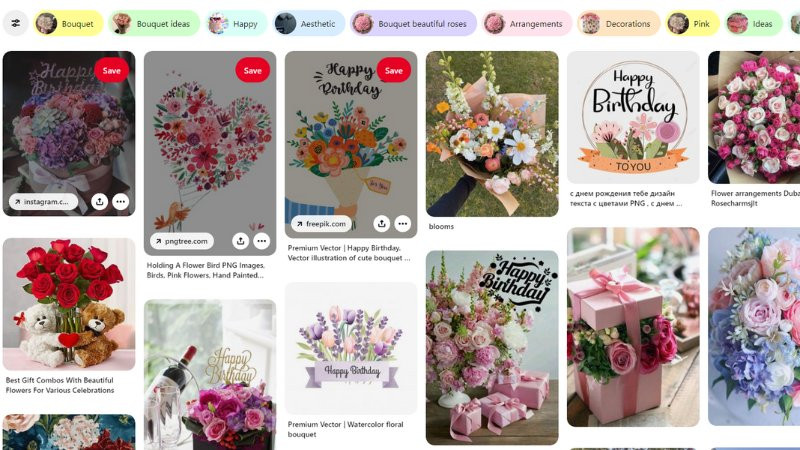 Bảng ý tưởng ảnh hoa trên Pinterest