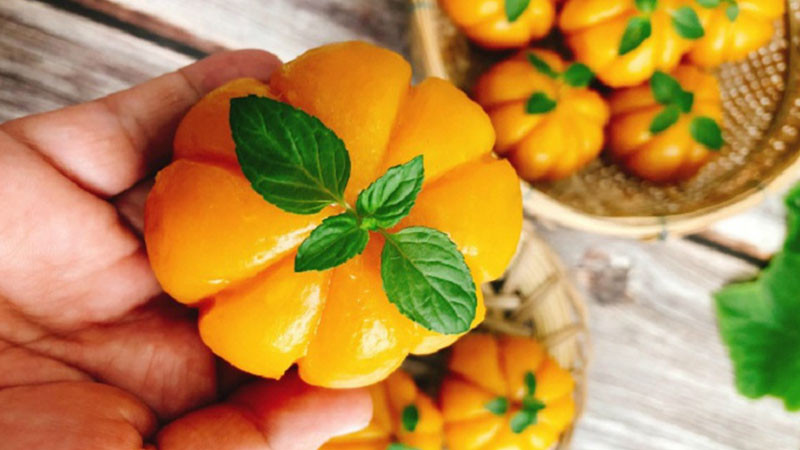 Bánh bí đỏ thơm ngon từ bột gạo